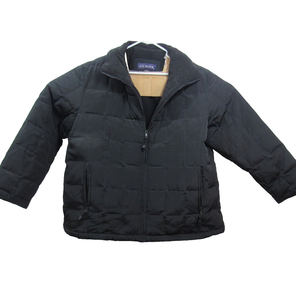 J.G. Hook‎ Womens  Quilted Down Jacket Size XL Black